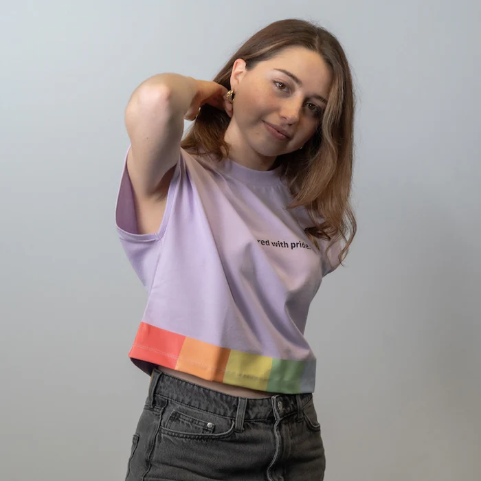 Crop Top, pastellviolett - Image 4
