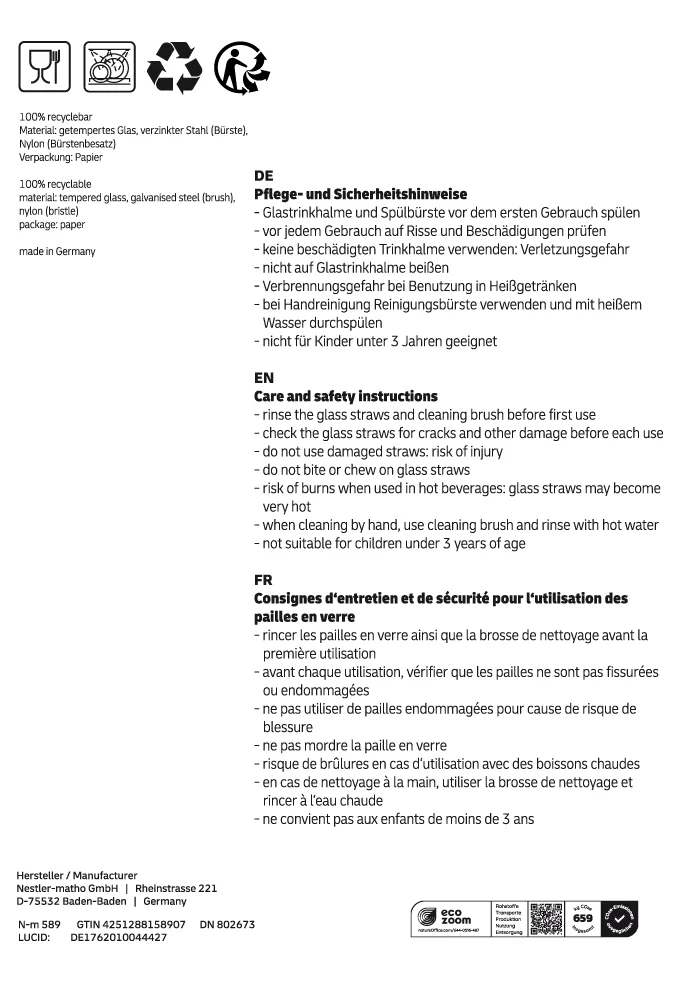 Glastrinkhalme, Pride - Image 6