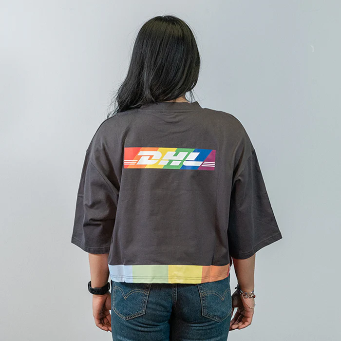 Oversized Cropped T-Shirt, anthrazitgrau - Image 3