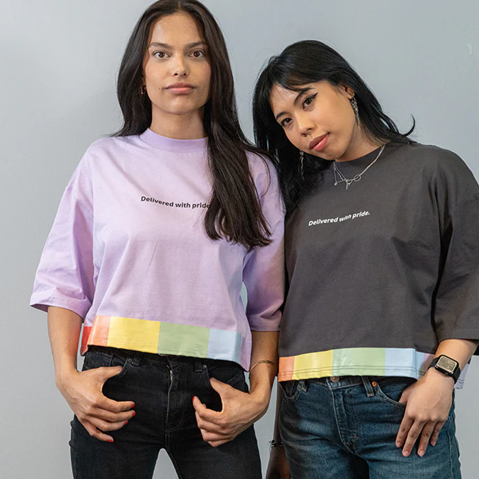 Oversized Cropped T-Shirt, anthrazitgrau - Image 5