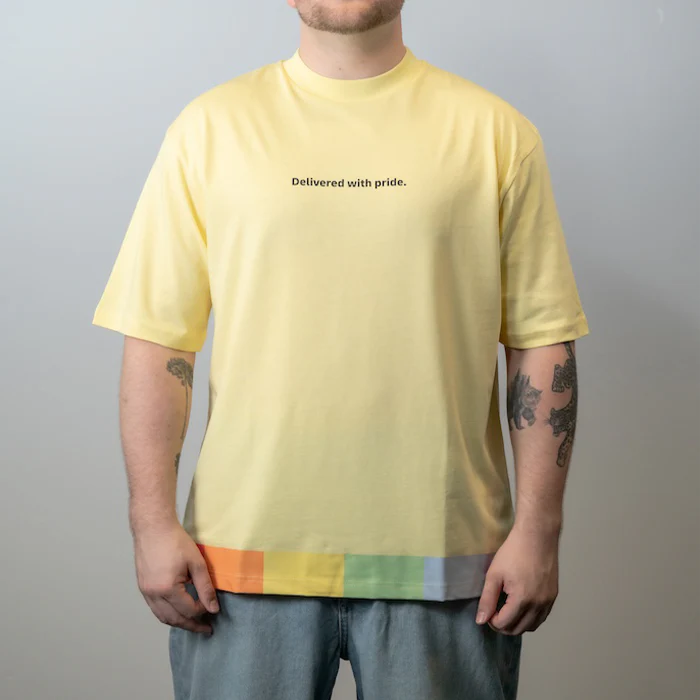 Oversized T-Shirt, gelb